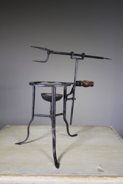 Late Georgian English Antique Iron Spit