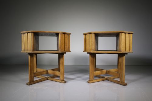 Superb Pair of Heals of London 1920’S Oak Book Tables