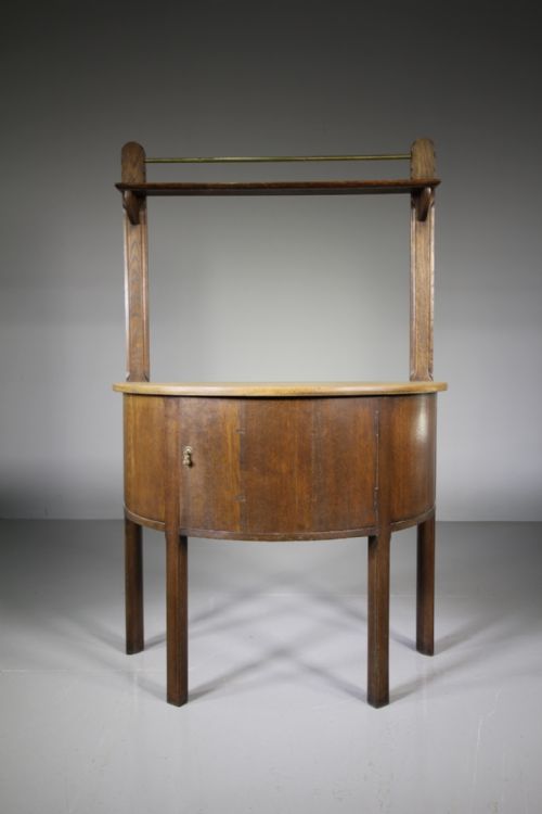 Rare Heals Antique Bow Fronted Table