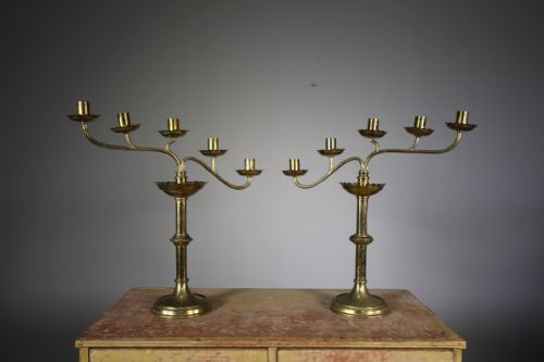 Pair of 19th Century Antique Candelabra