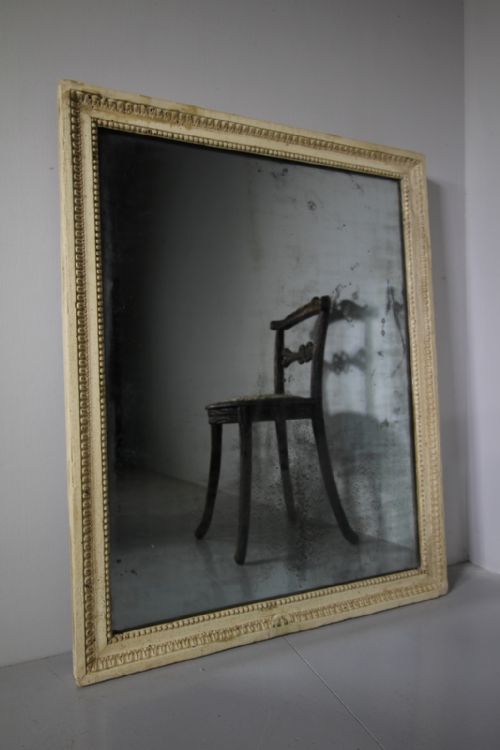 Beautiful 19th Century Antique Carved Wood & Gesso Mirror