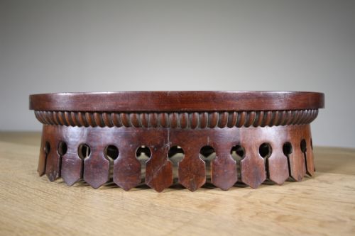 Rare English 19th Century Antique Mahogany Bed Coronet – Provenance