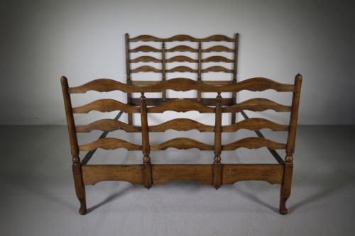 Heals Edwardian Antique Oak Double Bed