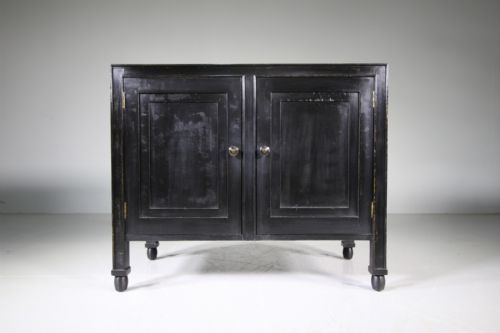 Rare Early Heals Antique Ebonised Cabinet