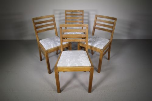 Set of Four 1930’S Oak Dining Chairs