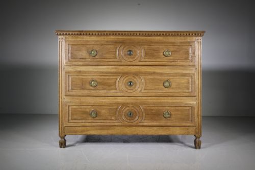 18th Century Antique Oak Commode Chest of Drawers