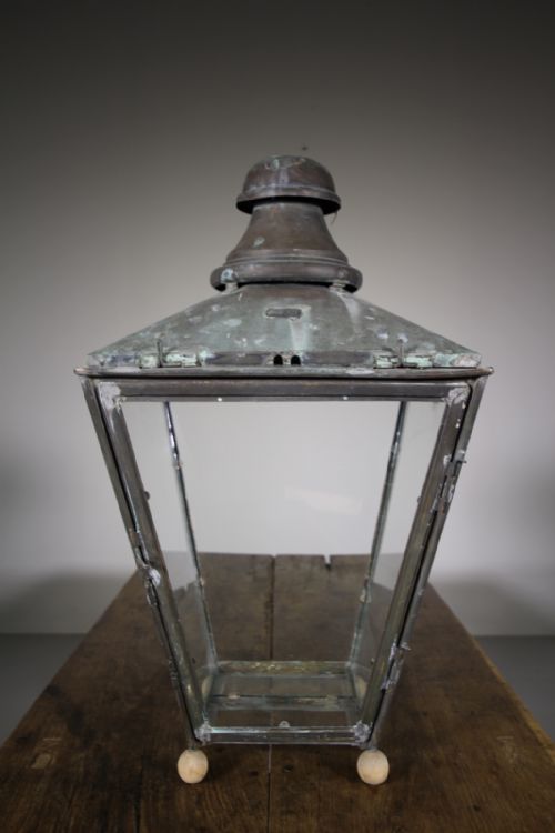 19th Century Antique Copper Lantern by Foster & Pullen