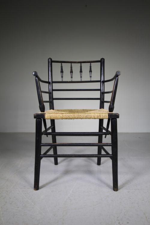 19th Century Antique Sussex Chair by William Morris