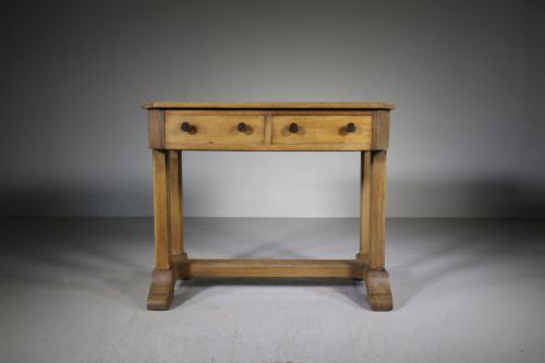 1920’S Heals Oak Oxford College Desk – Labelled
