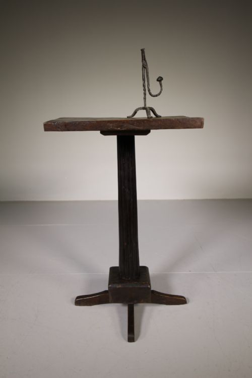 Early 19th Century Primitive Welsh Antique Oak Side Table
