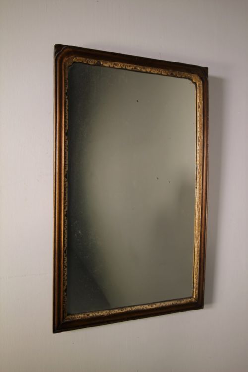 English 18th Century Antique Mirror with a Fabulous Plate