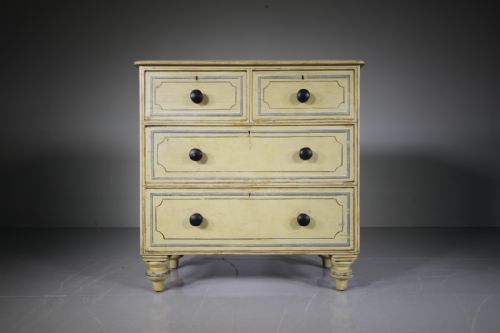 19th Century Antique Painted Pine Chest of Drawers