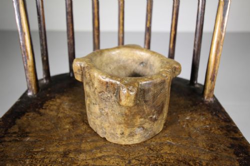Wonderful Pre 18th Century Antique Burr Wood Mortar