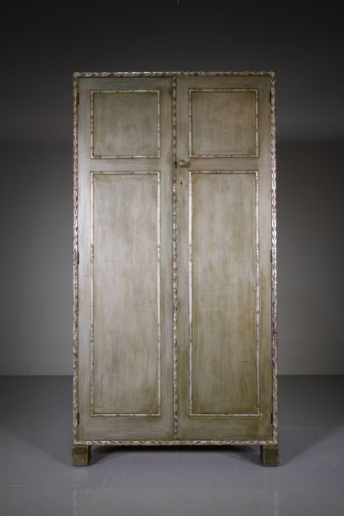 Rare Heals 1920’S Wardrobe in Original Silver Paint.