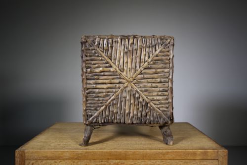 

19th Century Antique Rustic Twig Work Planter