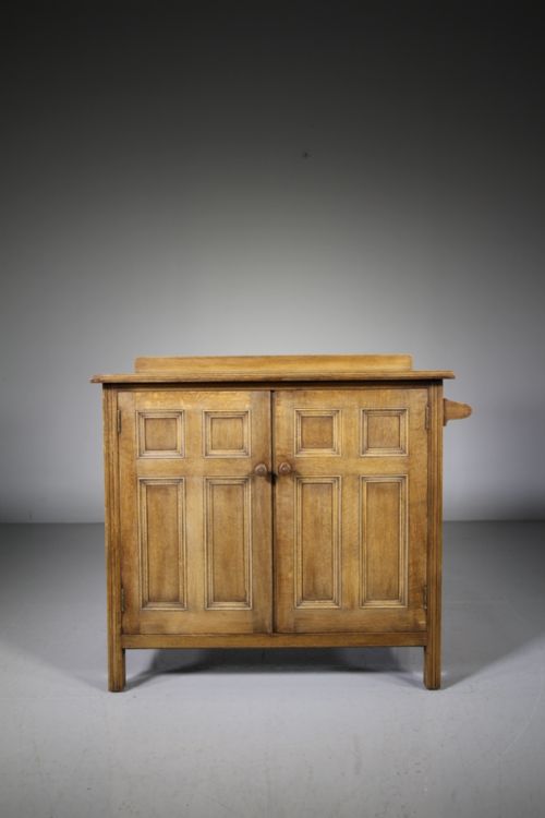 Heals Edwardian Antique Cupboard with Towel Rail – Labelled