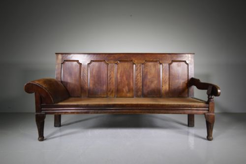 Georgian Antique Fruit Wood Coachman’s Settle
