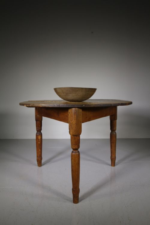 Large English 19th Century Antique Pine Cricket Table