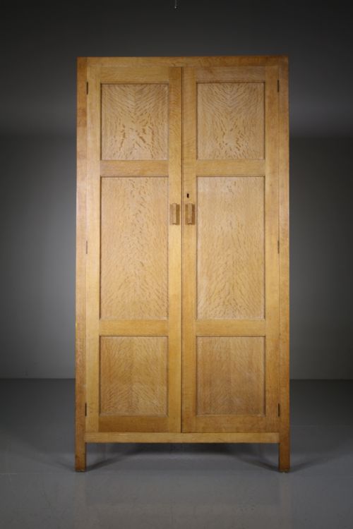 Heals of London 1920’S Oak Wardrobe – Labelled