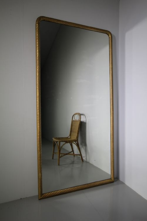 Large 19th Century Antique Gilt Framed Mirror