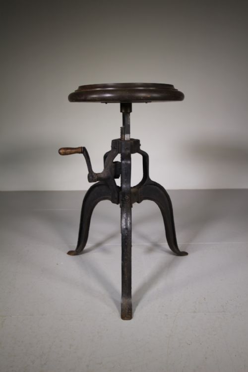 Mid 20th Century Engineers Iron Work Table