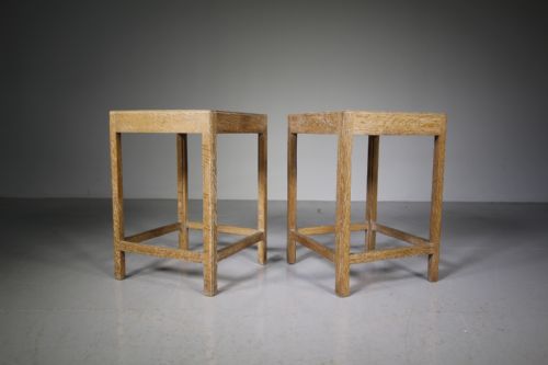 Pair of Heals of London 1920’S Oak Side Tables
