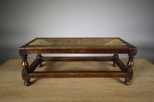 Ambrose Heal Antique Long Oak Stool by Heals of London
