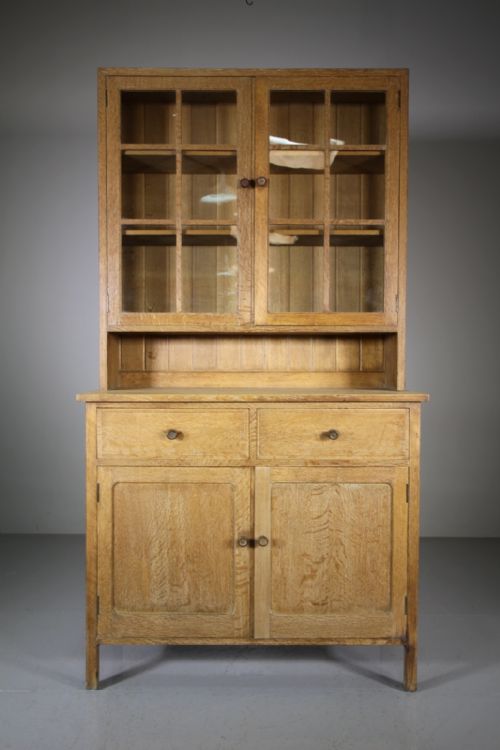 Heals Antique Oak Glazed Dresser – Labelled
