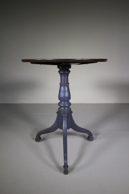 
19th Century Antique Mahogany Tray Top Tripod Table