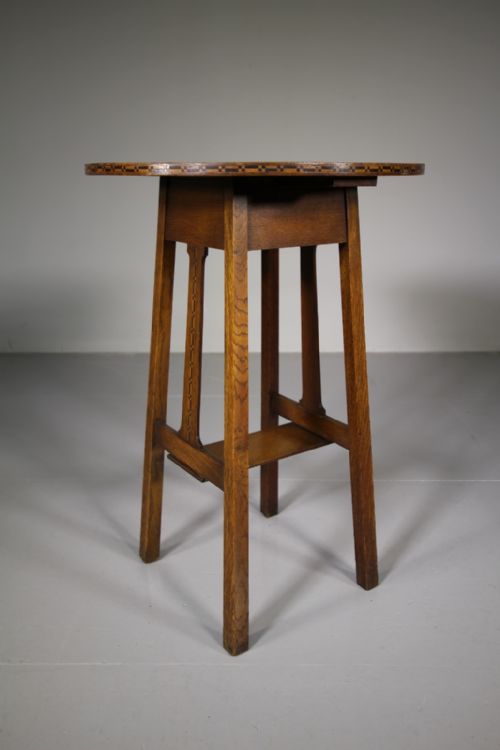 

Early Ambrose Heal Antique Oak Side Table in Geffrye Museum