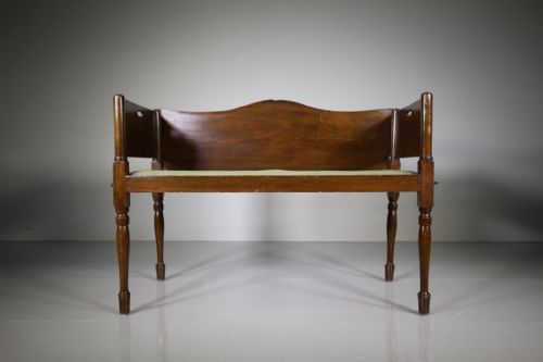 English 19th Century Antique Campaign / Military Walnut Seat