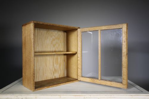 Heals of London Antique Oak Wall Cabinet
