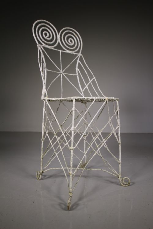 English Regency Antique Wire Work Chair

