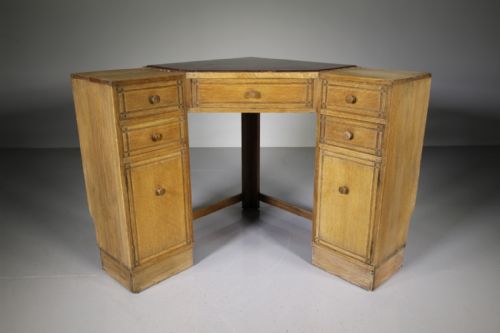 Heals 1920’S Oak Corner Bookcase Cupboard