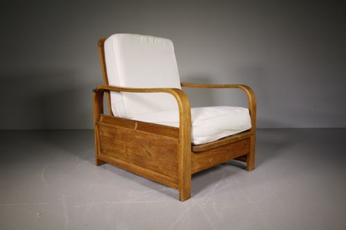 Heals of London 1920’S Oak Reading Armchair