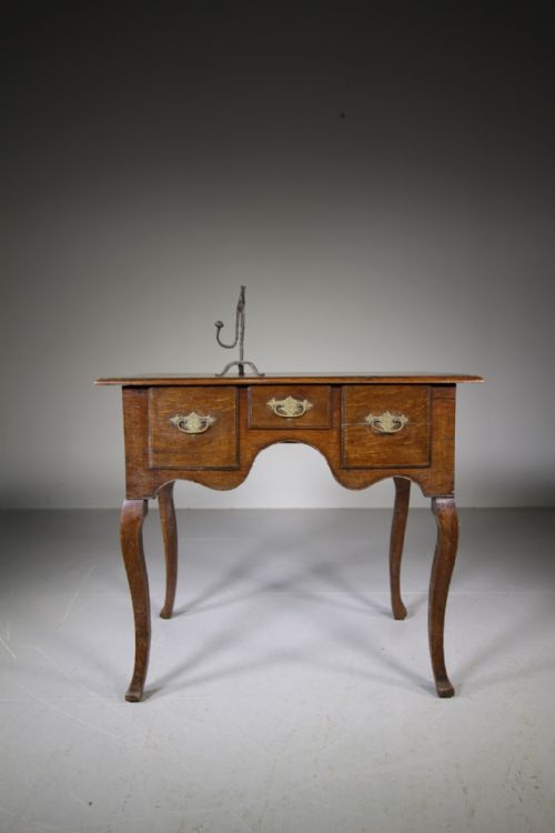 Welsh 18th Century Antique Oak Lowboy Table