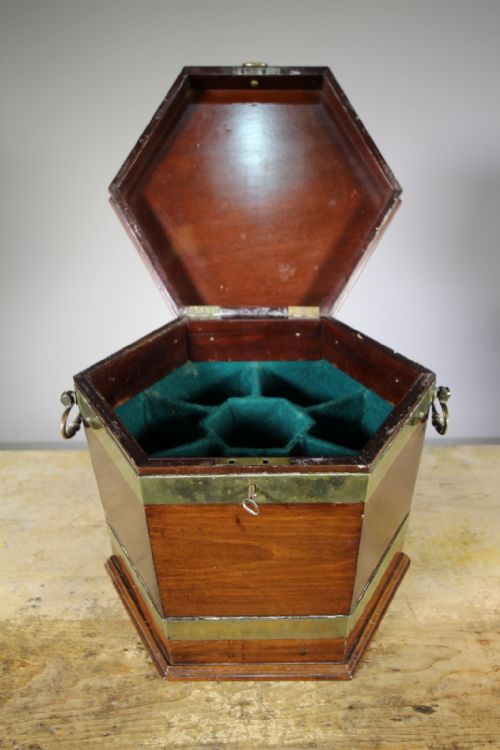 English 18th Century Antique Mahogany Cellarette