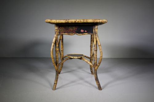 19th Century English Antique Bamboo Table