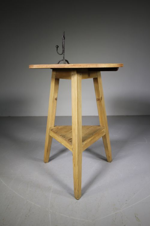 English 19th Century Antique Pine Cricket Table