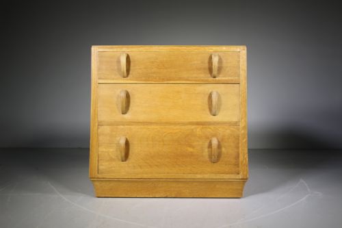 Heals of London 1930’S Oak Chest of Drawers – Labelled