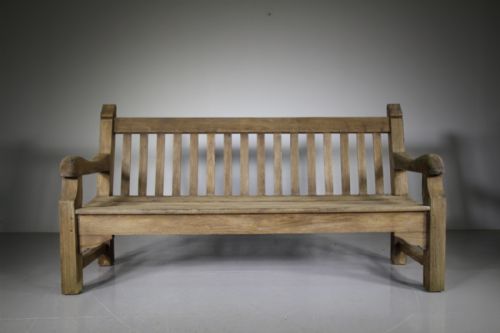 Super 1930’S Heals of London Teak Garden Bench