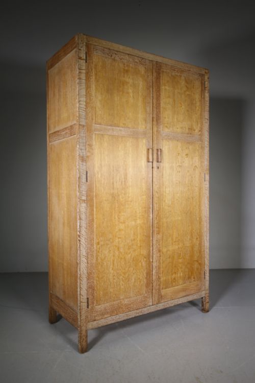Heals of London 1920’S Oak Wardrobe – Labelled