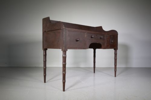 English Regency Antique Painted Pine Washstand Table