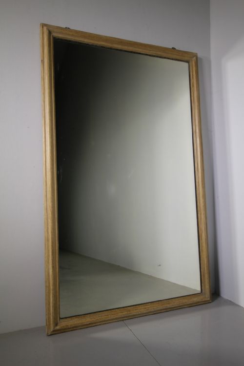 English 19th Century Antique Oak Framed Mirror