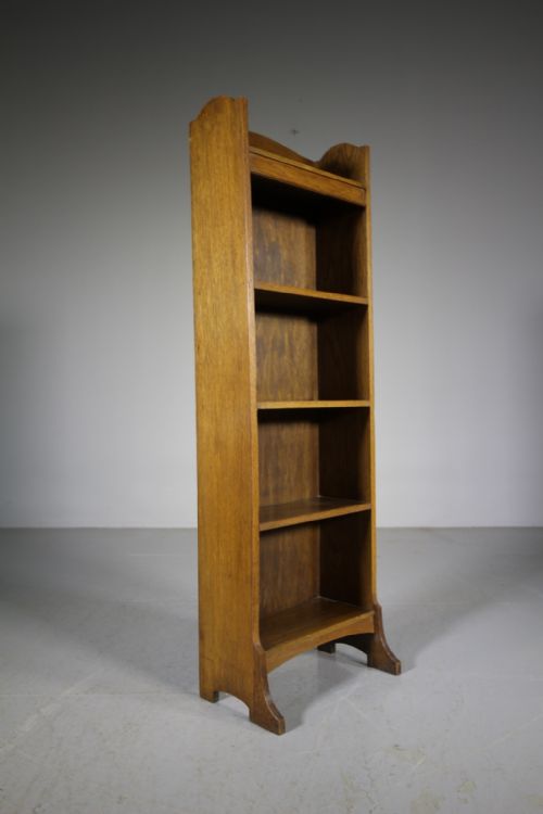 Edwardian Antique Oak Bookcase by Heals of London