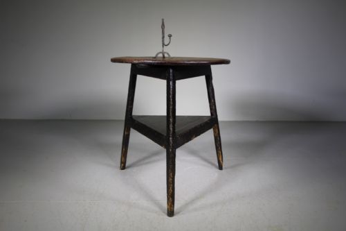 English Georgian Antique Original Painted Pine Cricket Table