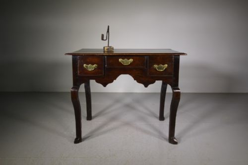 English 18th Century Antique Oak Lowboy Table