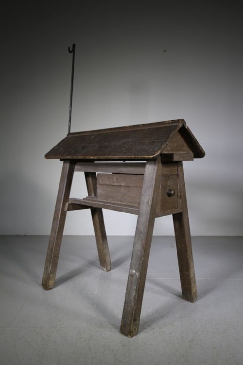 English 19th Century Antique Original Painted Pine Saddle Horse