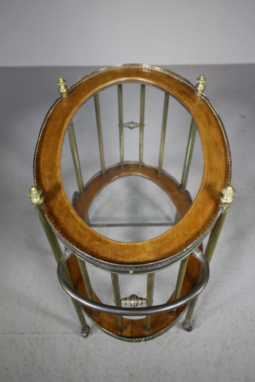 English 19th Century Antique Brass Drinks Trolley