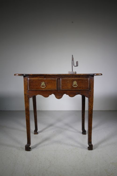 English 18th Century Antique Oak Lowboy Table